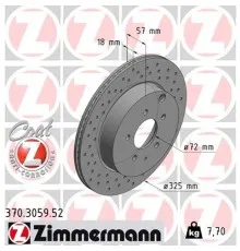 Тормозной диск ZIMMERMANN 370.3059.52