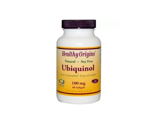 Антиоксидант Healthy Origins Убіхінол, Ubiquinol, 100 мг, 30 желатинових капсул (HO36465)