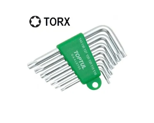 Набор инструментов Toptul ключей TORX Г-обр. T10-T40 7ед. (GAAL0705)