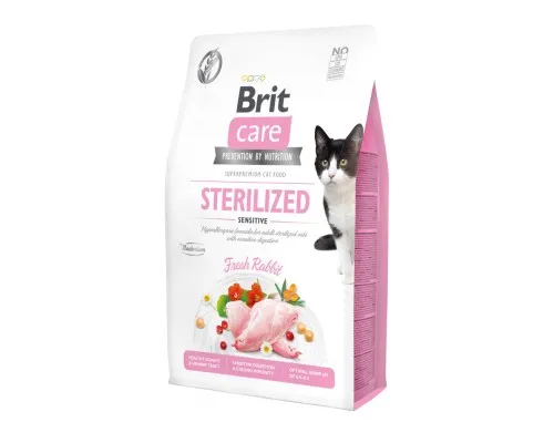 Сухий корм для кішок Brit Care Cat GF Sterilized Sensitive 2 кг (8595602540761)