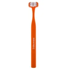 Зубная щетка Dr. Barman's Superbrush Compact Трехсторонняя Мягкая Оранжевая (7032572876328-orange)
