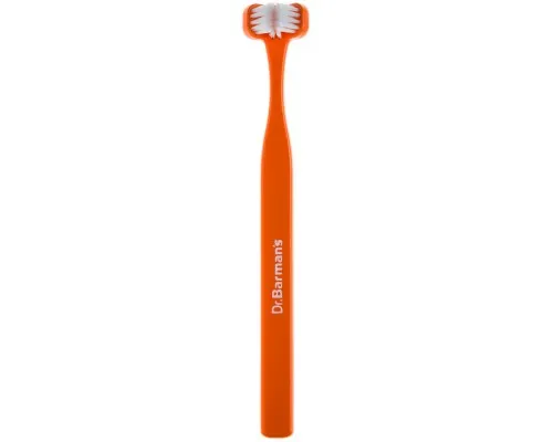 Зубная щетка Dr. Barmans Superbrush Compact Трехсторонняя Мягкая Оранжевая (7032572876328-orange)