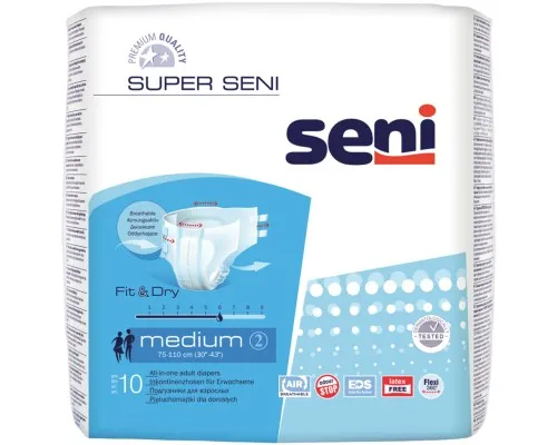 Подгузники для взрослых Seni Super Medium 10 шт (5900516691189)