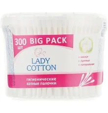 Ватні палички Lady Cotton в банці 300 шт. (4823071643930)