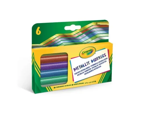 Фломастеры Crayola Metallic, 6 шт (58-8828)