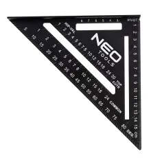 Косинець Neo Tools 15 см, 18.3x18.3x2.2 см, 45 і 90° (72-102)