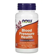 Трави Now Foods Нормалізація тиску, Blood Pressure Health, 90 вегетаріанських (NOW-03066)