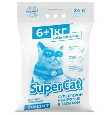 Наповнювач для туалету Super Cat Стандарт Деревний вбирний 6+1 кг (12 л) (5995)
