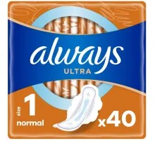 Гігієнічні прокладки Always Ultra Normal (Розмір 1) 40 шт. (8006540211380)