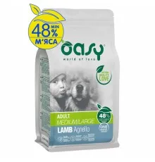 Сухий корм для собак OASY One Animal Protein ADULT Medium/Large з ягням 2.5 кг (8053017348650)