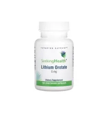 Травы Seeking Health Литий оротат, 5 мг, Lithium Orotate, 100 вегетарианских капсул (SKH-52061)