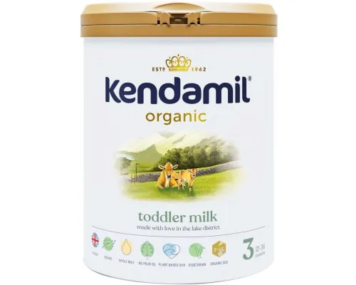 Дитяча суміш Kendamil Organic молочна №3 з 12 до 36 міс 800 г (77000336)