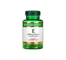 Витамин Nature's Bounty Витамин E быстрого высвобождения, 1000 МЕ, 450 мг, Vitamin E, 60 г (NRT-01799)