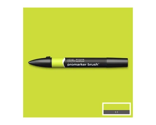 Маркер Winsor&Newton двосторонній Brushmarker, (G178) Зелений лайм (884955043165)