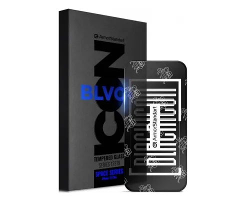 Скло захисне Armorstandart Space Black Icon Apple iPhone 15 Plus Black (ARM68226)
