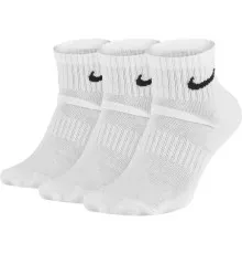 Шкарпетки Nike U NK EVERYDAY CUSH ANKLE 3PR SX7667-100 38-42 3 пари Білі (888407236310)