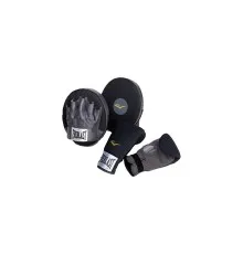 Лапи боксерські Everlast Boxing Kit лапи + рукавички 891250-70-8 Чорні (009283561284)