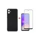 Чехол для мобильного телефона Dengos Kit for Samsung Galaxy A05 (A055) case + glass (Black) (DG-KM-07)