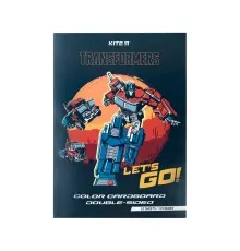 Кольоровий картон Kite А4 двосторонній Transformers 10 аркушів (TF24-255)