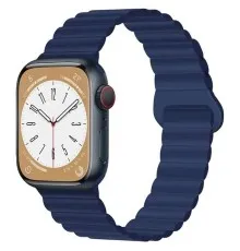 Ремінець до смарт-годинника Drobak Silicone Magnetic Link для Apple Watch All Series 38/40/41mm Midnight blue (898920)