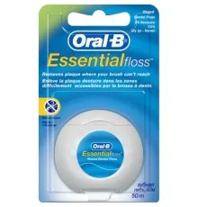 Зубна нитка Oral-B Essential floss Waxed м'ятна 50 м (3014260280772/5010622005029)