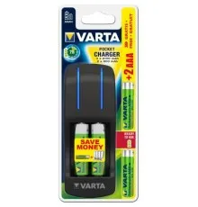Зарядний пристрій для акумуляторів Varta Pocket Charger + 2AA 2100 mAh +2AAA 800 mAh NI-MH (57642301431)