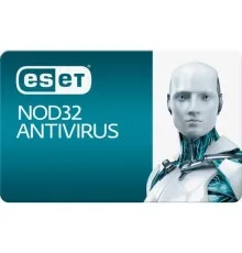 Антивірус Eset NOD32 Antivirus 2ПК 12 мес. base/20 мес продление конверт (2012-17-key)