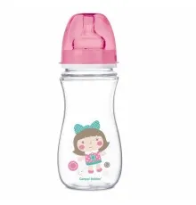 Пляшечка для годування Canpol babies антиколькова EasyStart - Toys з широким отвором 300 мл (35/222_pin)