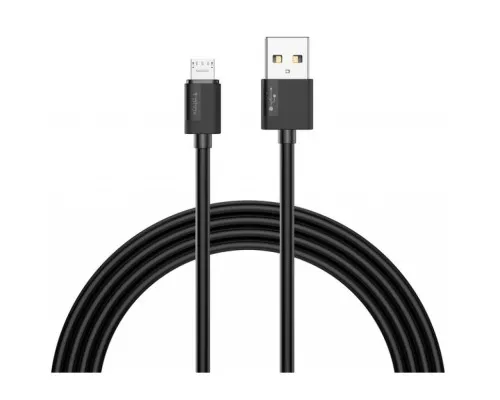 Дата кабель USB 2.0 AM to Micro 5P 2.0m Nets T-M801 Black T-Phox (T-M801(2) black)