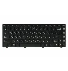 Клавіатура ноутбука PowerPlant Lenovo IdeaPad G480 черный, черный фрейм (KB311880)