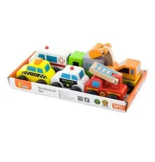 Розвиваюча іграшка Viga Toys Набір Міні-машинки 6 шт (59621)
