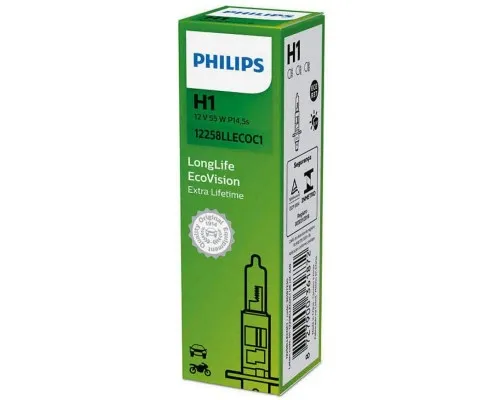 Автолампа Philips галогенова 55W (12258 LLECO C1)