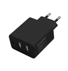 Зарядное устройство ColorWay 2USB AUTO_ID 4.8A (24W) black (CW-CHS016-BK)