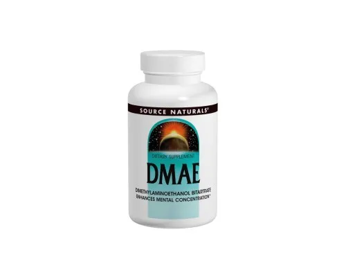 Аминокислота Source Naturals DMAE (диметиламиноэтанол) 351 мг, 100 капсул (SN1582)