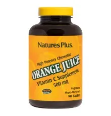 Витамин Natures Plus Витамин С, Orange Juice Vitamin C, 500 мг, Nature's Plus, 90 (NTP2465)