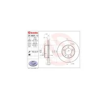 Гальмівний диск Brembo 09.B633.10