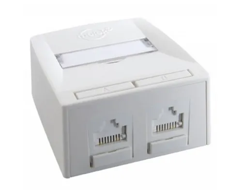 Компютерна розетка RJ45 x2 UTP 5e Molex (SSY-00010-02)