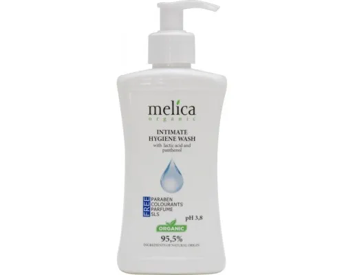Гель для интимной гигиены Melica Organic с молочной кислотой и пантенолом 300 мл (4770416342112)