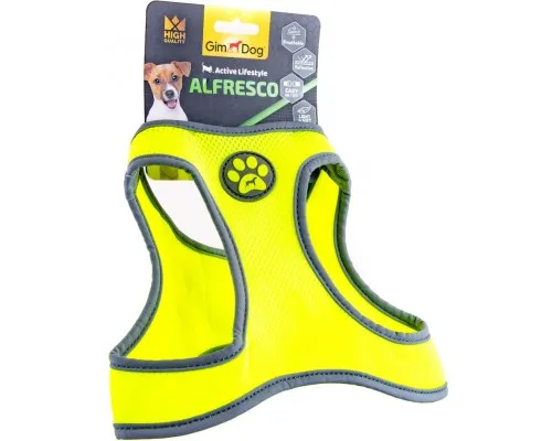 Шлея для собак GimDog Alfresco L неопрен 47-50 см жовта (8009632059990)