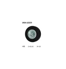 Натягувач ременя з роликом SKF VKM 65059