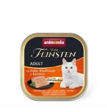 Влажный корм для кошек Animonda Vom Feinsten Adult with Chicken, Beef + Carrots 100 г (4017721832625)