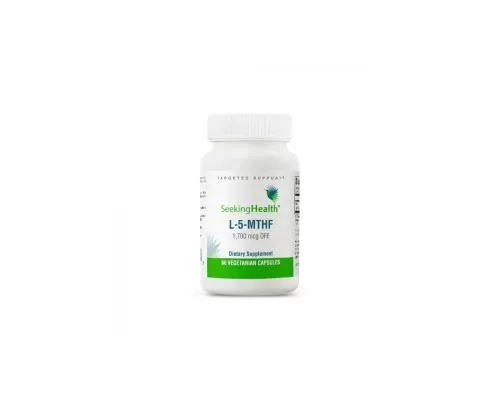 Вітамін Seeking Health Метилфолат, L-5-MTHF, 60 вегетаріанських капсул (SKH-52057)