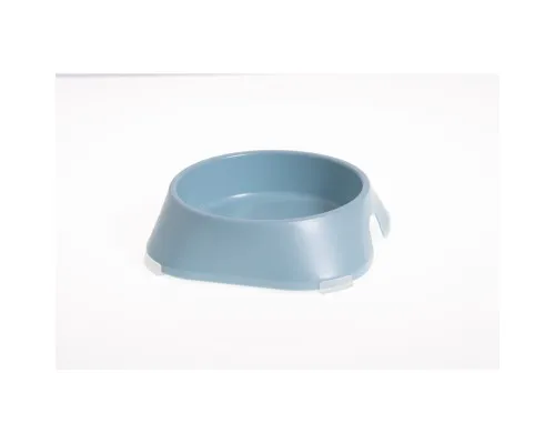 Посуд для котів Fiboo Миска з антиковзаючими накладками S блакитна (FIB0095)