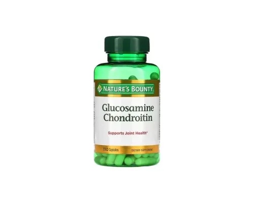 Вітамінно-мінеральний комплекс Nature's Bounty Глюкозамін та Хондроїтин, Glucosamine Chondroitin, 110 капсул (NRT-00238)