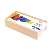 Гуашеві фарби Rosa Studio Classic 12 кольорів по 40 мл, дерев’яний пенал (4823098540625)