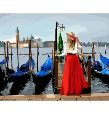 Картина по номерам Santi Девушка в Венеции 40х50 см (954738)