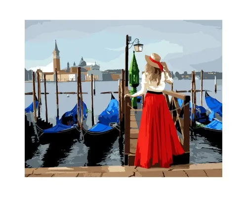 Картина по номерам Santi Дівчина у Венеції 40х50 см (954738)