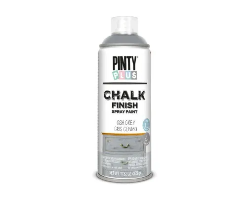 Фарба-аерозоль Pintyplus на водній основі Chalk-finish, Сірий, 400 мл (8429576231809)