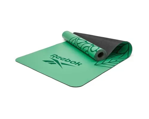 Килимок для йоги Reebok Natural Rubber Yoga Mat зелений, мандала RAYG-11085GN (885652020930)