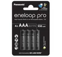 Аккумулятор Panasonic Eneloop AAA 930 mAh Pro NI-MH * 4 (BK-4HCDE/4CP)
